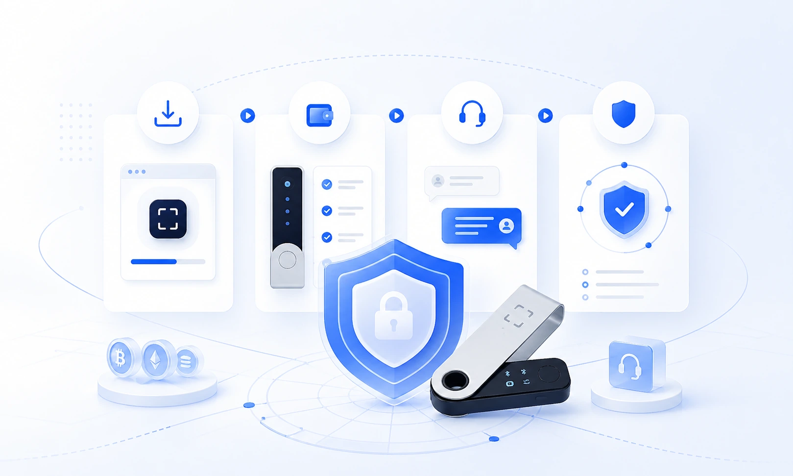 Ledger 售后排查与使用流程展示图